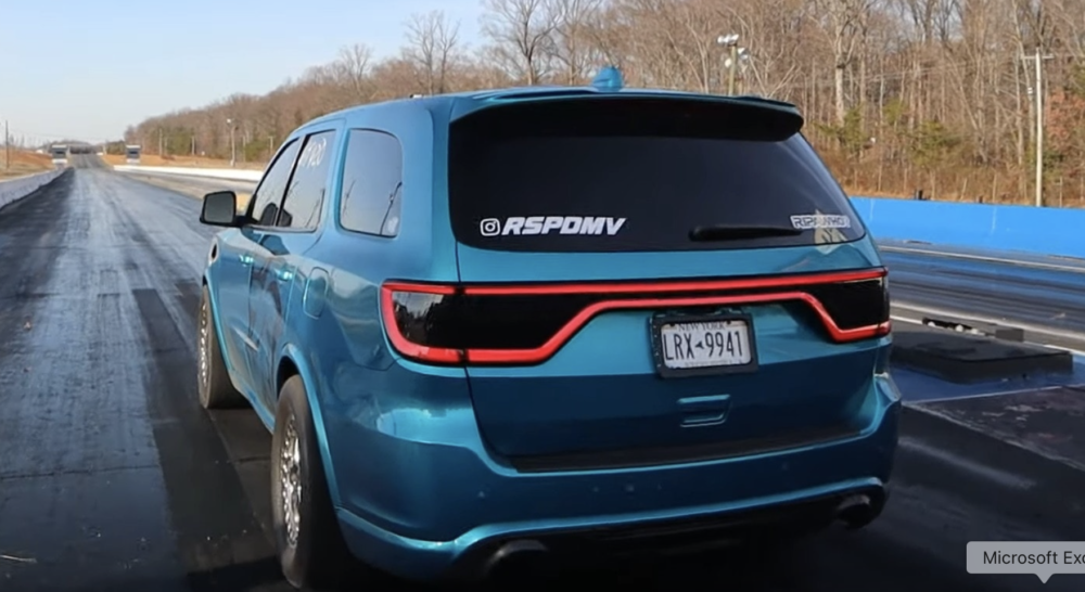 Easy 8's At The Drag Strip For This Crazy Fast Durango Hellcat
